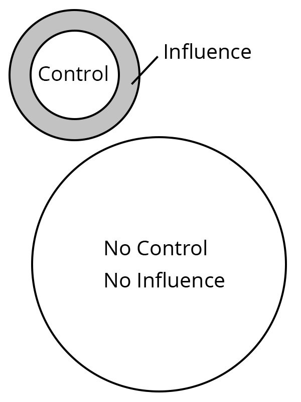 (Control. Influence.) (No Control No influence.) Venn Diagram