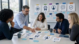 Managers agreeing clear meanings for key workplace terms