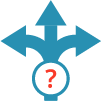 Decision signpost representing structured workplace decision-making tools